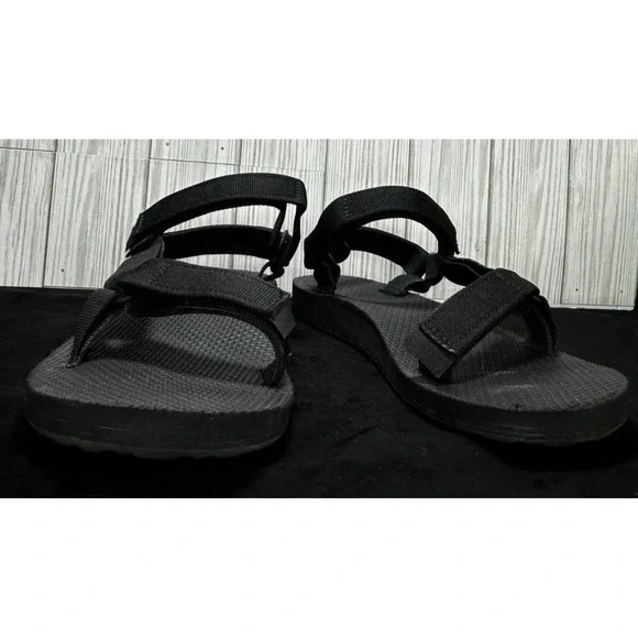 Teva Women's Flatform Universal Platform Y2K Inspire Black Sandal Various Sz8 - Picture 1 of 6